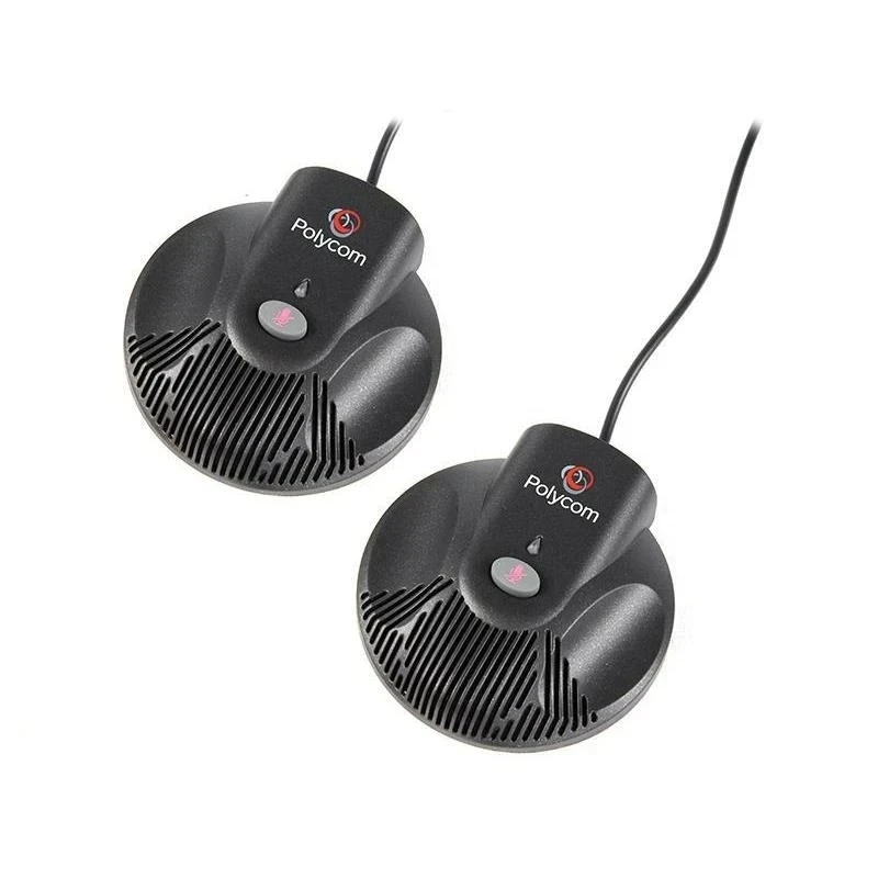 Polycom SoundStation2 Expansion Microphones  Includes 2x 6-foot extension cables for flexible placement