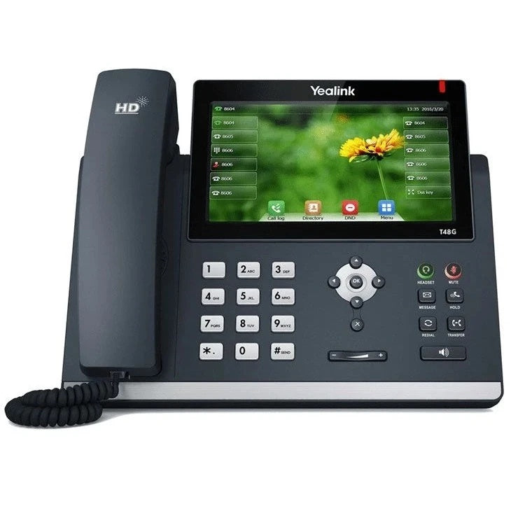 Yealink T48G Gigabit IP Phone combines an attractive new ergonomic design with wideband audio