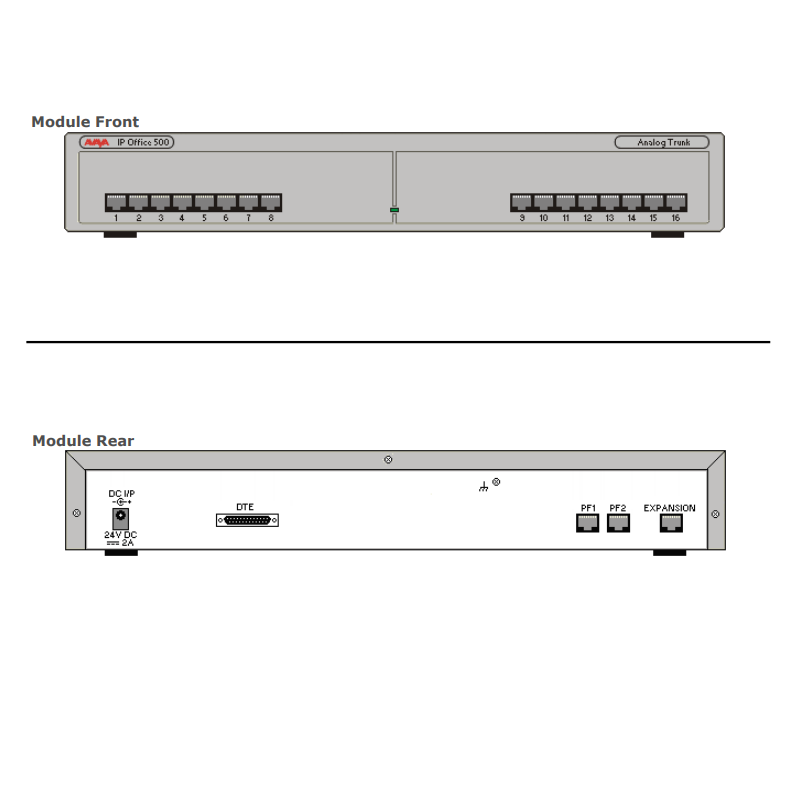 Avaya IP500 Analog Trunk 16 (700449473) Refurbished