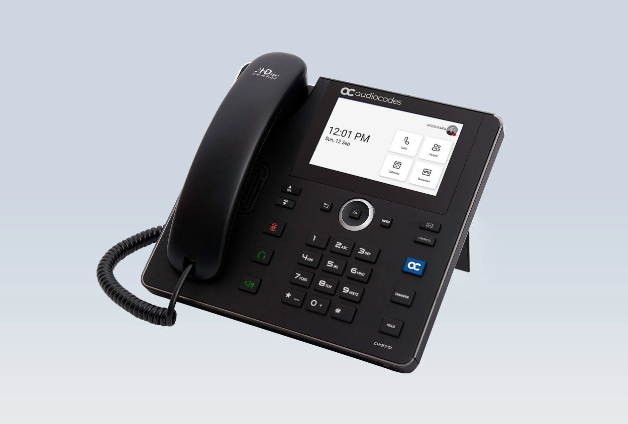 AudioCodes C455HD - VoIP phone with caller ID