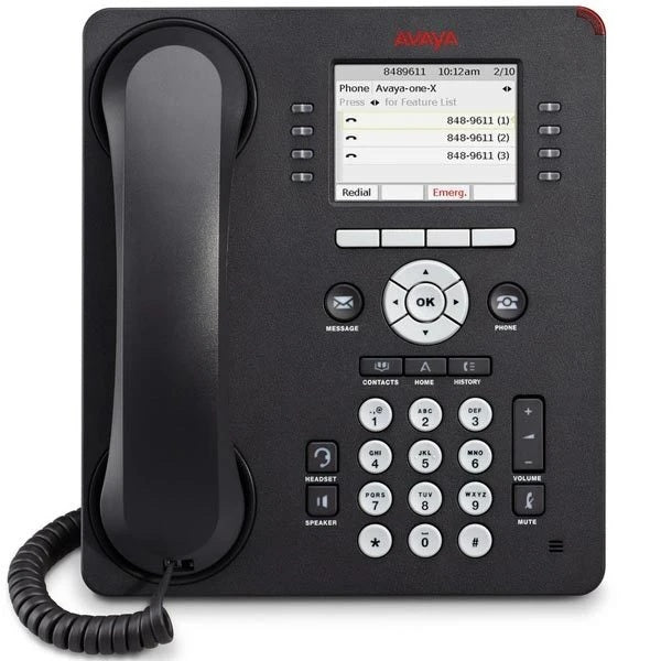 Avaya 9611G Gigabit IP Telephone - Text Version can handle up to eight call appearances