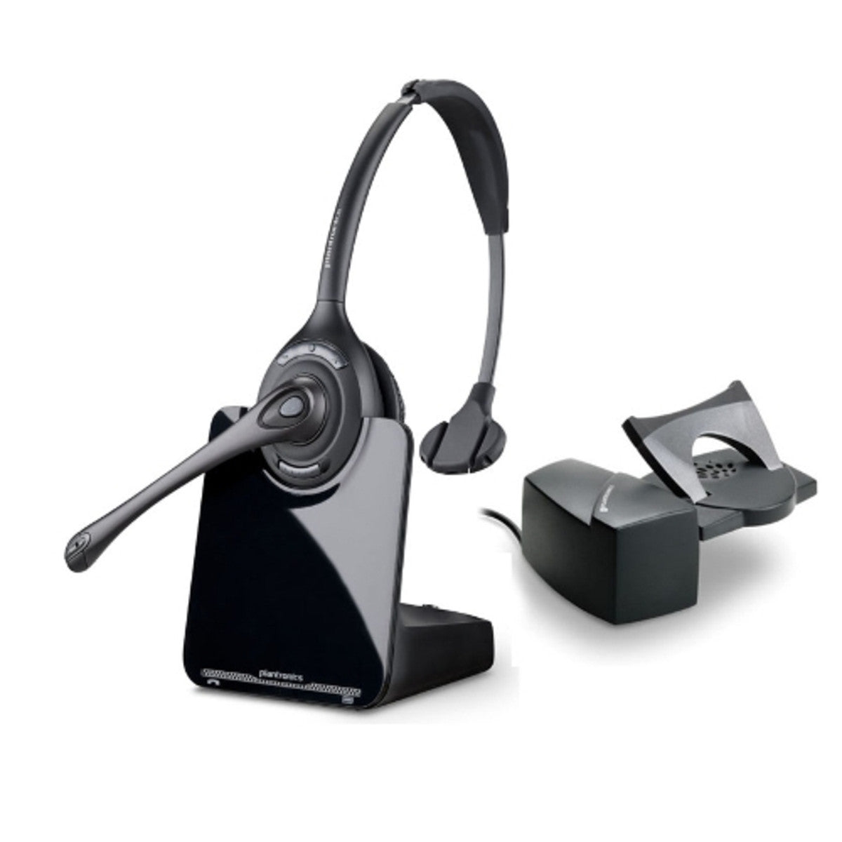 Plantronics 84691-11 CS510 Wireless Headset can remotely answer/end calls from up to 350 feet.