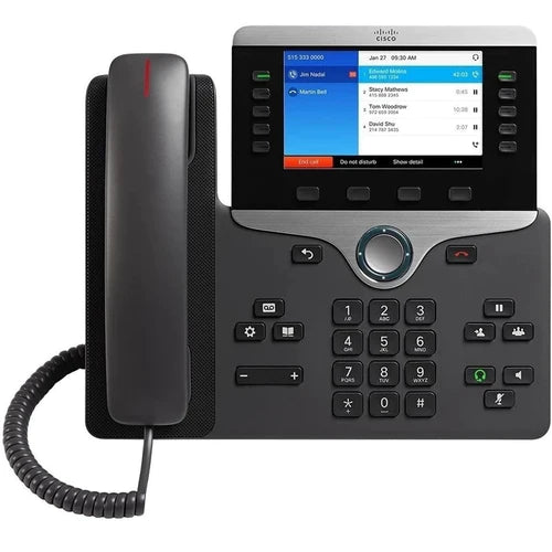 Cisco 8841 Gigabit IP Phone enables users to see the person they are speaking to on their PC screen.