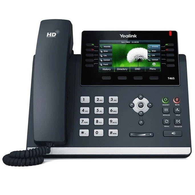 Yealink T46S Gigabit IP Phone meets the needs of both knowledge workers and managers 