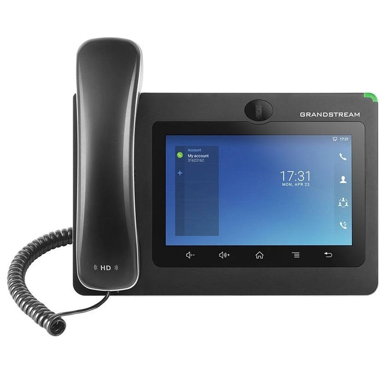 Grandstream GXV3370 Video IP Phone features a 7” touch screen