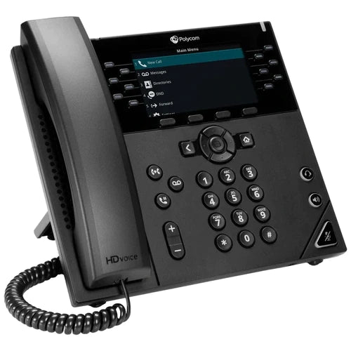 Polycom VVX 450 12-Line Gigabit IP Phone works with Google Voice Services.