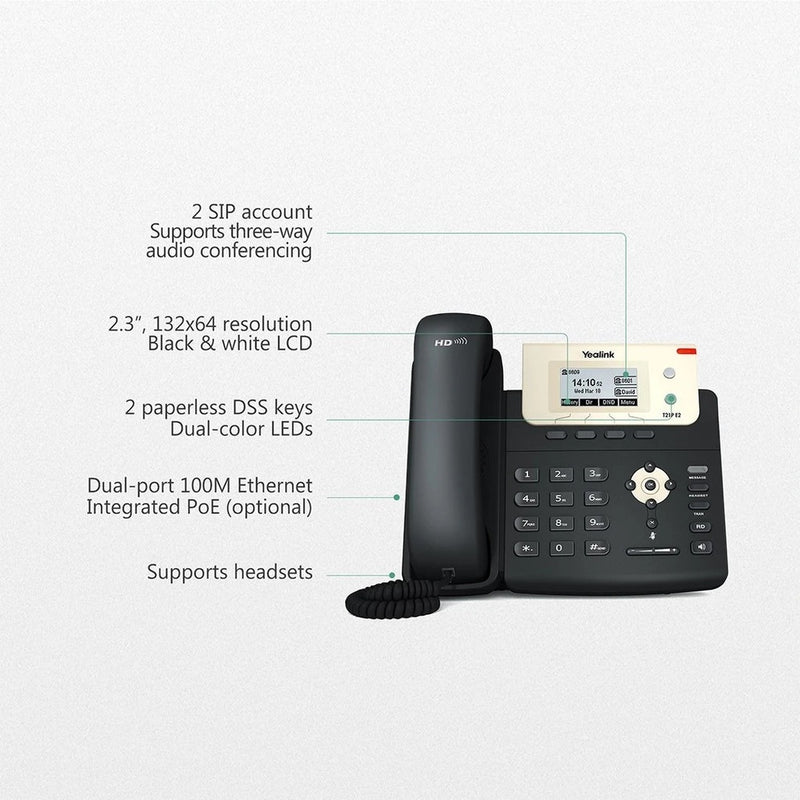 Yealink T21P E2 2-Line IP Phone